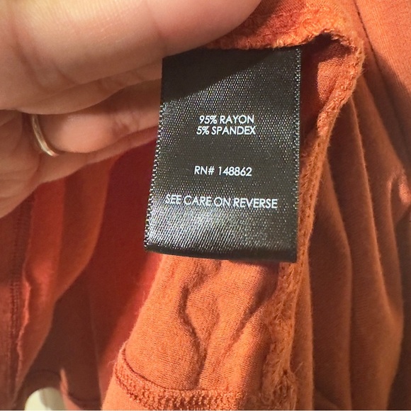 Torrid Mini Super Soft Button-Up Skirt Orange Women Size 0X - Picture 5 of 7